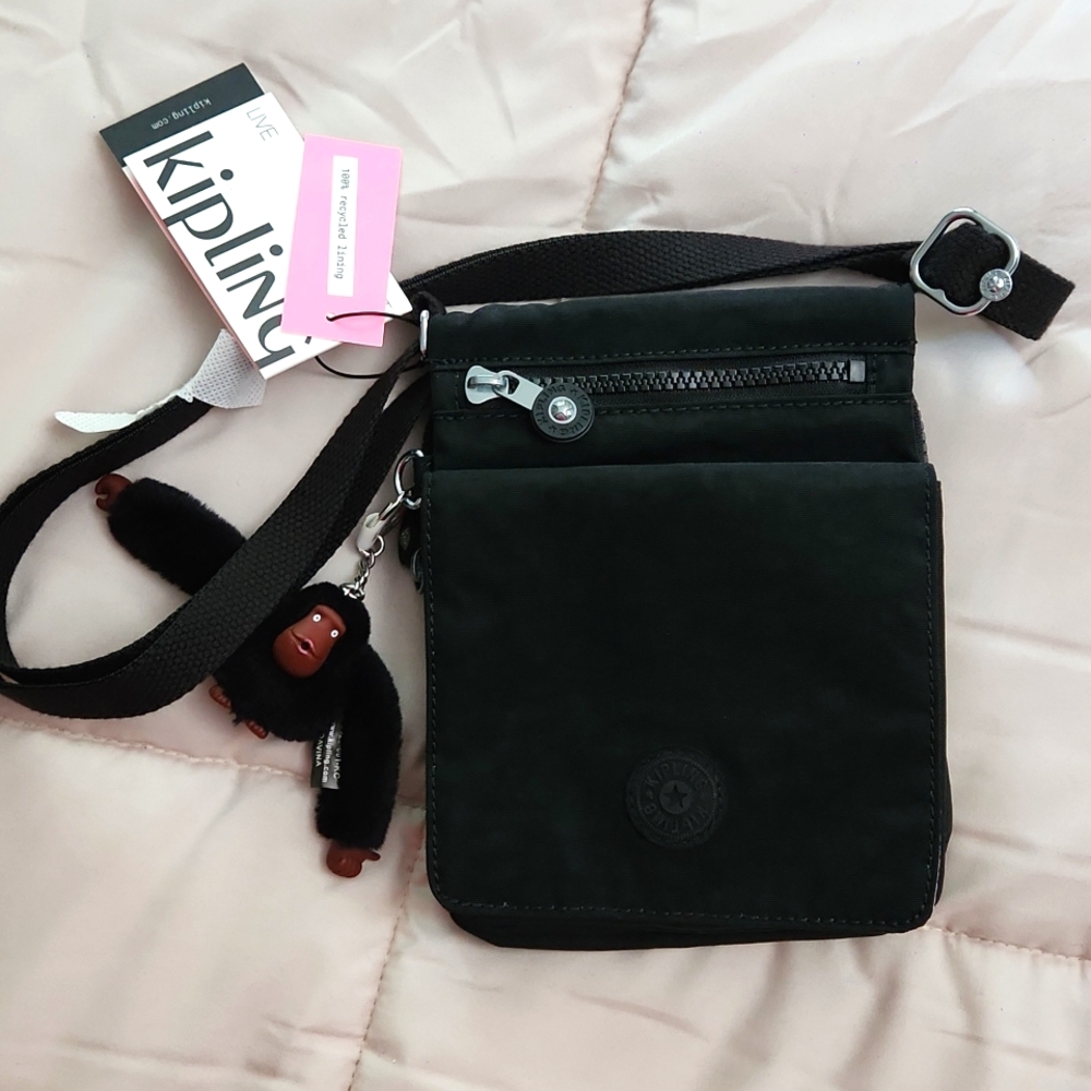 Kipling El Dorado Crossbody Bag, Black
